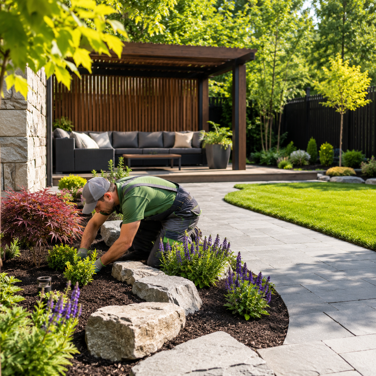 landscaping and gardening
