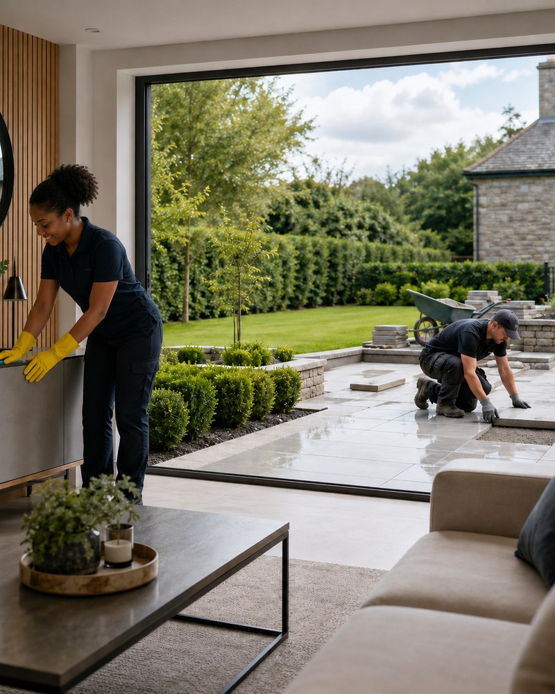 House cleaning and slabbing